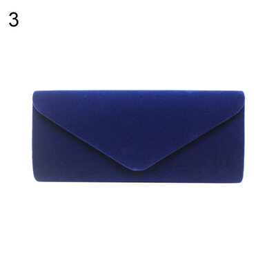 

Cocktail Evening Party Women Velvet Clutch Solid Color Crossbody Shoulder Bag