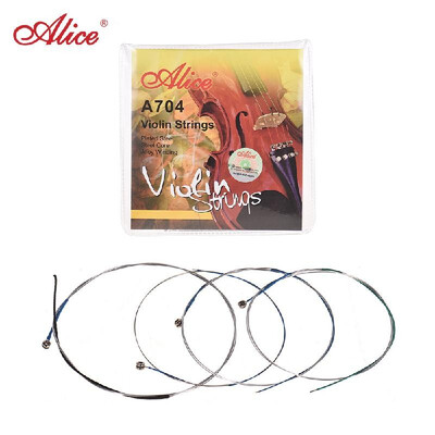 

Alice A704 Universal Full Set E-A-D-G Violin Fiddle Strings Steel Core Al-Mg Ni-Fe Alloy Winding