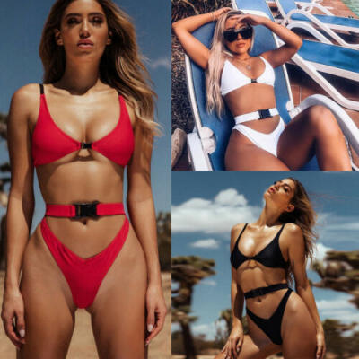 

US Women Sexy Bikini Set Thong Push-Up Swimwear Beach Swimsuit Bathing Brazilian