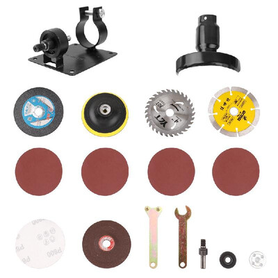 

Electric Drill Conversion Kit Standard Cutting Seat&Protective Cover Set for Angle Grinder