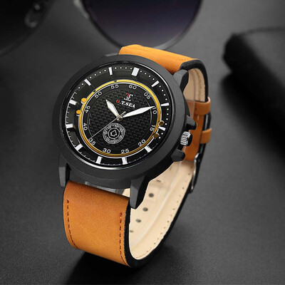 

Gobestart Multicolor Fashion Casual Business Mens Single Eye Watch Belt Quartz Watch