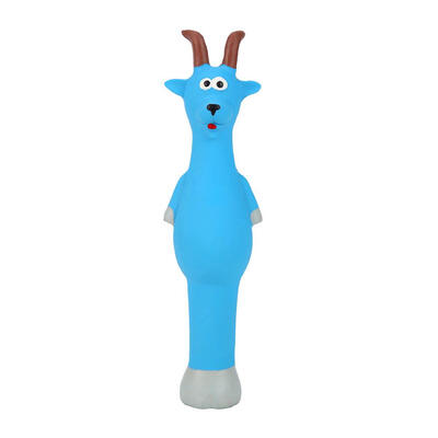 

Novelty Cartoon Standing Animal Pet Rubber Toy Dog Squeak Sound Chew Toys