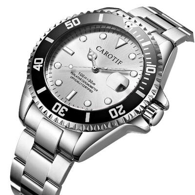

Mens Watch 30m Water Resistant Green Ghost Watch Fashion Mechanical Watch Clock Auto-date Luminous Wristwatch