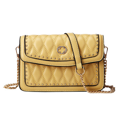 

Bag female 2019 new Korean version of the tide lace pearl wild chain ins handbag shoulder slung small square bag