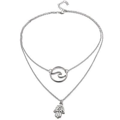 

Lady New Exquisite Hanging Stick Multi-layer Necklace 2018 Fashion Style Clavicle Chain Necklace