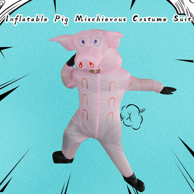 

Siaonvr Adult Inflatable Pig Mischievous Costume Suit Funny Clothes Party Toy