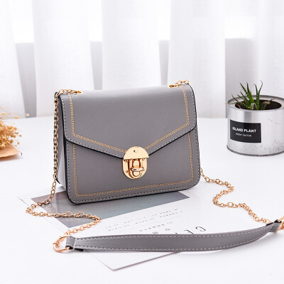 

Fashion womens bag 2019 summer tide simple shoulder bag casual handbag retro diagonal small square bag