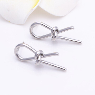 

EK773 New Fashion Bowknot Big Round Drop Earrings for Women Rosette Gold Color Metal Dangle Earring Party Jewelry oorbellen Gift