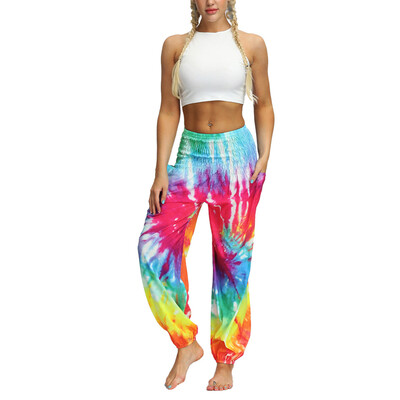 

Women Ethnic Boho Wide Leg Harem Print Pants Casual Loose Sport Gym Yoga Palazzo