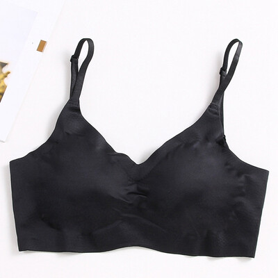 

Seamless Push-up Bras for Women Sexy Deep V Beauty Back Padded Bra for Daily Use Japan Casual Wirefree Comfy Sleeping Intimates