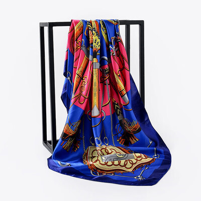 

Europe&the United States Aamzon new 90cm printing silk satin scarf scarves scarf shawl manufacturers wholesale