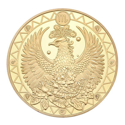 

12 Constellation Gold Plated Physical Commemorative Coin Collectible Gift
