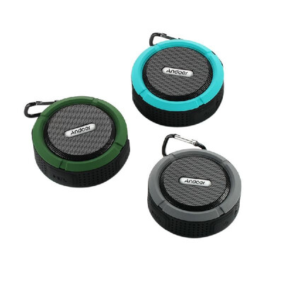 

Andoer 5W Wireless Bluetooth 30 Outdoor Stereo Speaker Soundbox Speakerphone Mic Hands-free Water Resistant Shockproof Dustproof