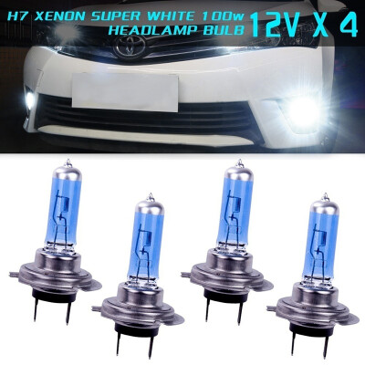 

14 pcs SUPER WHITE H7 XENON 100W BULBS DIPPED BEAM 12V HEADLIGHT HEADLAMP HID LIGHT