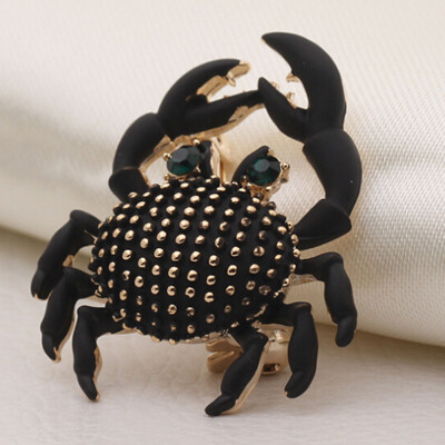 

Elegant Multicolor Rhinestone Peacock Turtle Crab Frog Zebra Brooches for Women Wedding&Party Jewelry Accessories