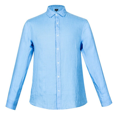 

ROGER FUN 2019 new mens plain shirt linen shirt casual long sleeve comfortable breathable cool 13595