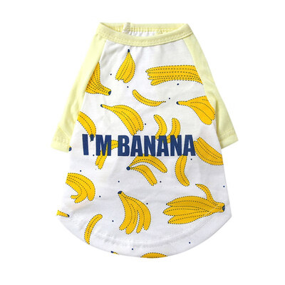 

Summer Cute Dog Puppy Vest Clothes Cat Fruit Cute Cotton T-Shirt Pet Clothes For Small Medium Dogs