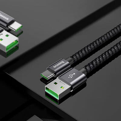

Baseus Nylon-braided Fast Charging Type-C Cord For HuaweiOPPO Find X-1m