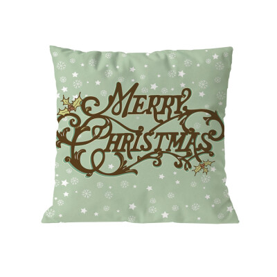 

Tailored Merry Christmas Cushion Cover Square Pillow Case Home Decor