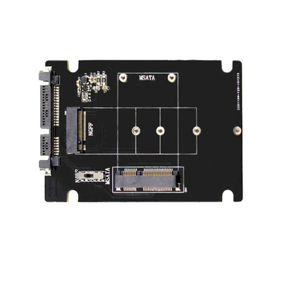 

S107-RTK Adapter Card Expansion Card All 2 in 1 mSATA to SATA NGFFM2 to SATA III SATA3 Converter Adapter Support mSATAM2 NGF