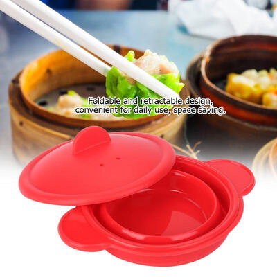 

Greensen Foldable Silicone Steamer Kitchenware Retractable Steam Pot Cooking Steamer With Cover