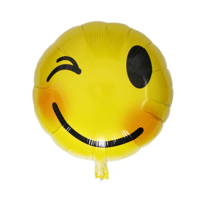 

FUNNYBUNNY 18" Foil Reusable Emoji Funny Faces Happy Birthday Party Balloons Party Supplies