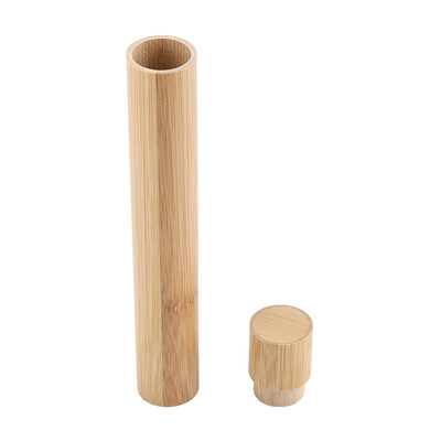 

Greensen Portable Eco-Friendly Bamboo Toothbrush Travel Protect Box Holder Storage Case Toothbrush Holder