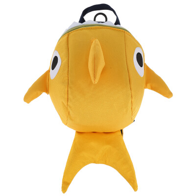 

Cartoon Shark Shape Kindergarten Children Backpack Anti-lost Travel Shoulder Bag