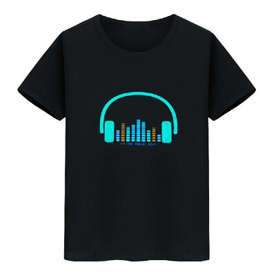 

LED T-shirt Voice-activated Flash for Man&Woman Party Rock Disco Night Club