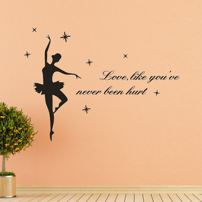 

〖Follure〗Home Decor Ballet Wall Sticker Logo Sticker Decal Bedroom Vinyl Art Mural