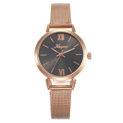 

Best Selling Women Watches Rose Gold Scale Dial Ladies Quartz Wristwatc Business Mesh Strap Clock Casual Gift Montre Femme50
