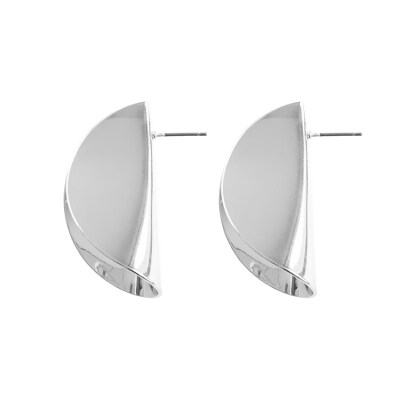 

EK2022 Fashion Fold Drop Earrings For Women Big Statement Earrings Punk Geometric Glossy Earring Jewellery Party Female