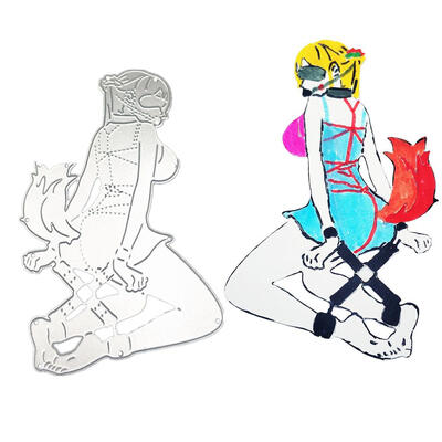 

Metal Cutting Dies Stencils for DIY Scrapbooking Photo Album Fox Girl Card