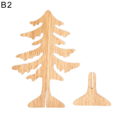 

Wooden Christmas Style Tree Shape Hanging Pendant Ornament Home Decoration