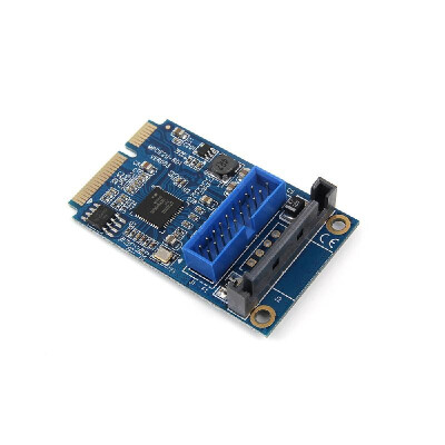 

MINI PCI-E to USB30 Adapter Card Mini PCIE to 20Pin19Pin Expansion Card