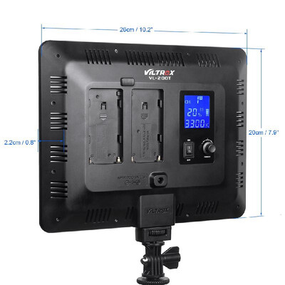 

Viltrox VL-200T Wireless Control Bi-color Dimmable LED Video Light Panel 3300K-5600K 192 Beads CRI95 LCD Screen for Canon Nikon So