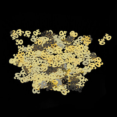 

Gobestart Gold Happy Birthday Confetti 30 40 50 60 70 80 Age Number Decor Party Supplies