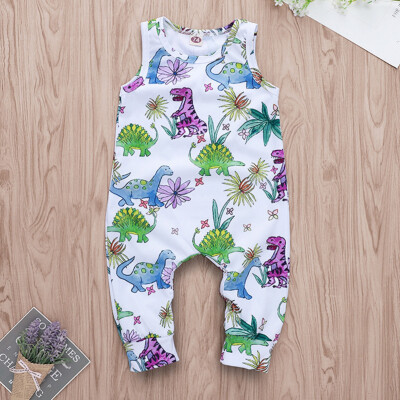 

Toddler Kids Baby Girl Cartoon Flower Print Jumpsuit Romper Clothes Outfits