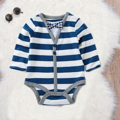 

Newborn Baby Boy Kids Long Sleeve Romper Bodysuit Jumpsuit Gentleman Outfit