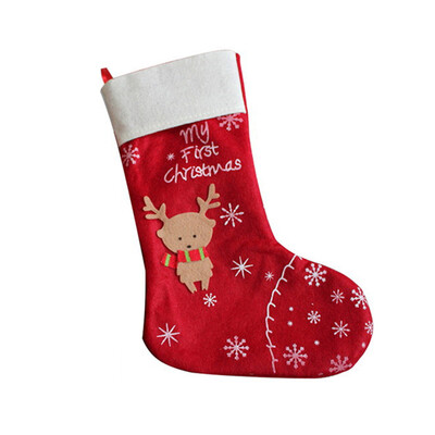 

Christmas Stocking Sock Candy Gift Bag Xmas Tree Hanging Home Wall Decorations