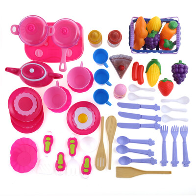 

54pcs Kid Kitchen Pretend Cookware Play Toy Set