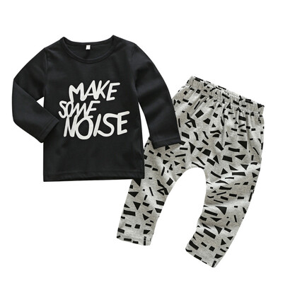 

Boys sets Lovely Newborn Boys Clothes T-Shirt Trousers 2pcs Set Summer kids clothes