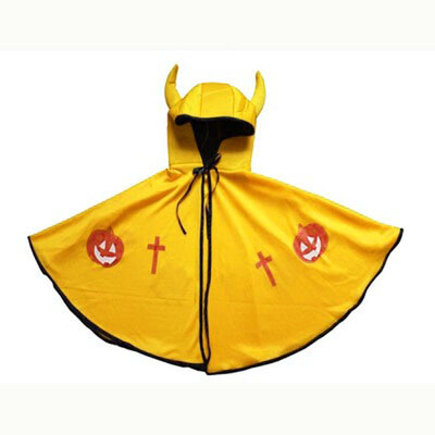 

Toponeto Halloween Children Cloak Masquerade Cos Props Small Devil Horns Gowns OR