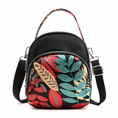 

Multilayer Messenger Bag Womens Small Fresh Ethnic Nylon Hand Bag Lightweight Waterproof Single Shoulder Bag Mini