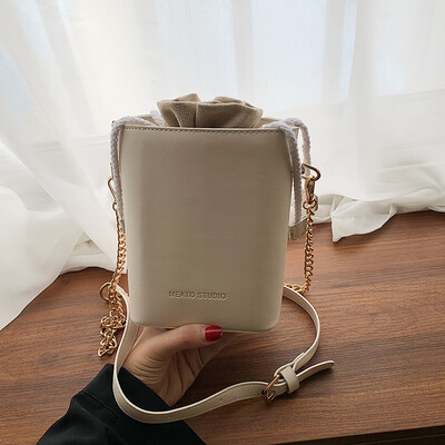

Simple bucket bag female 2019 new Korean version of the wild ins super fire slung mini bag chain shoulder bag