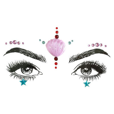 

Glitter Gems Rhinestones Adhesive Temporary Festival Face Tattoo Stickers