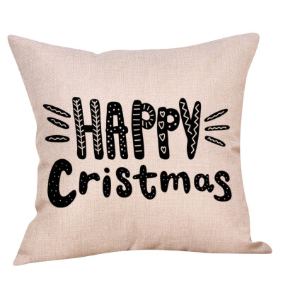 

Siaonvr Christmas Throw Pillow Cover Pillowcases Decorative Sofa Cushion Cover