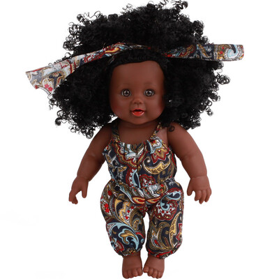 

Siaonvr Black Girl Dolls African American Play Dolls Lifelike 12 inch Baby Play Dolls A
