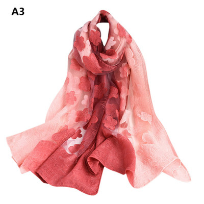 

Women Scarf Fashion Flower Printing Long Soft Wrap Scarves Ladies Shawl scarf Summer Sunscreen