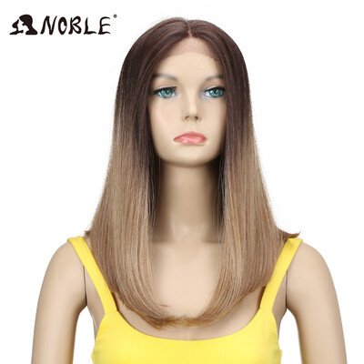 

Noble Synthetic Lace Front Wig 8 Inch Long Staight Synthetic Wig Cosplay 14 Inch Wigs For Black Women Lace Front Heat Resistant